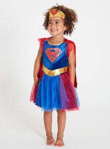 girl in Superman costume