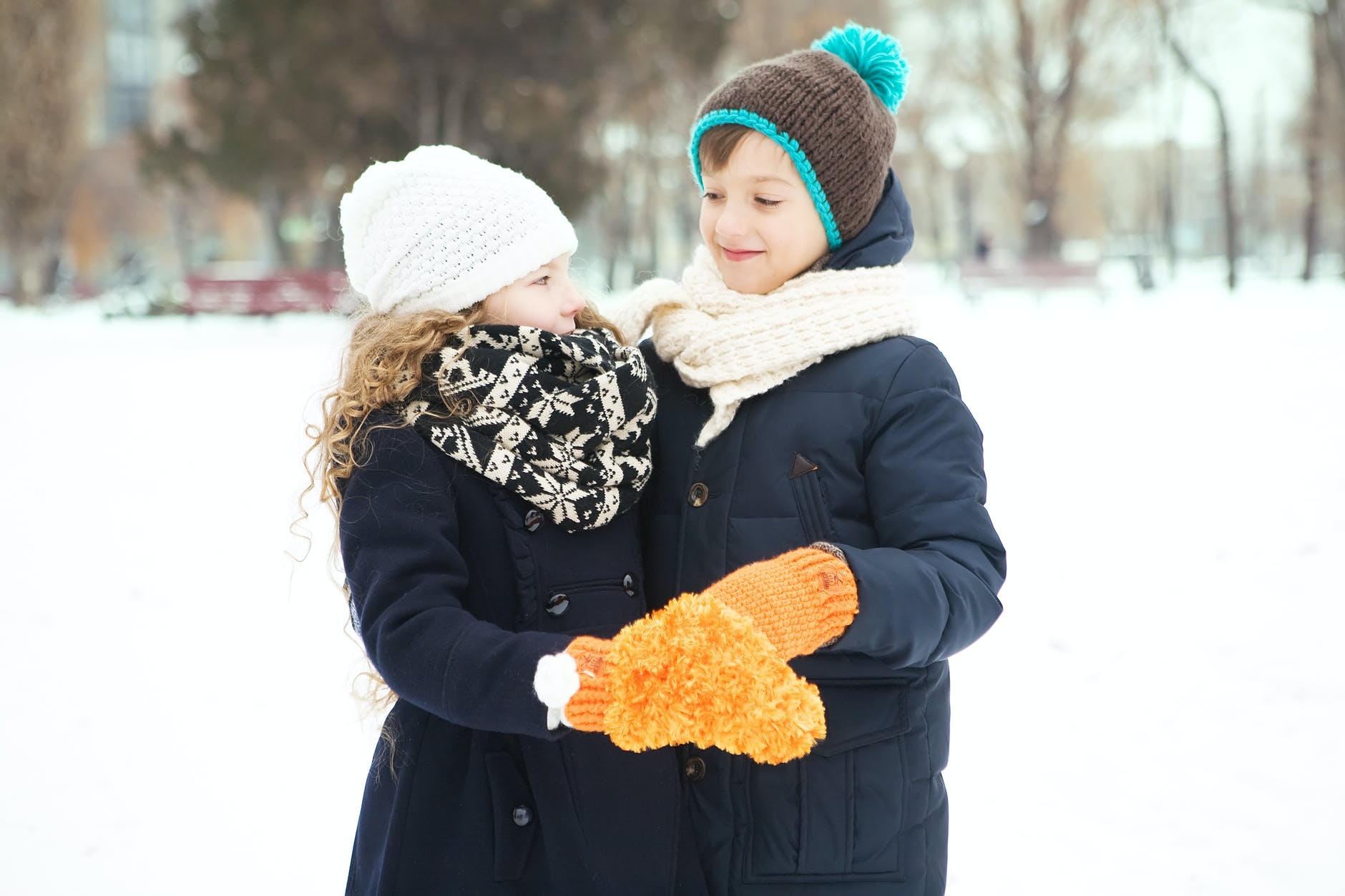 Winter snow kids