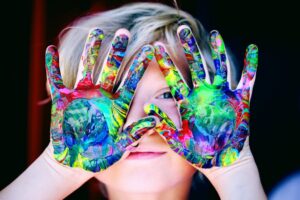 Child Paint Hands