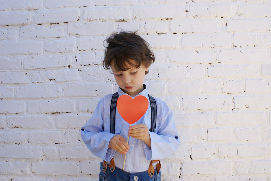 boy with heart craft