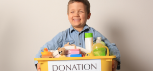 children learning the joy of giving through sharing and kindness